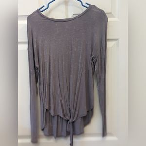 Belle du jour Small women's long sleeve top gray